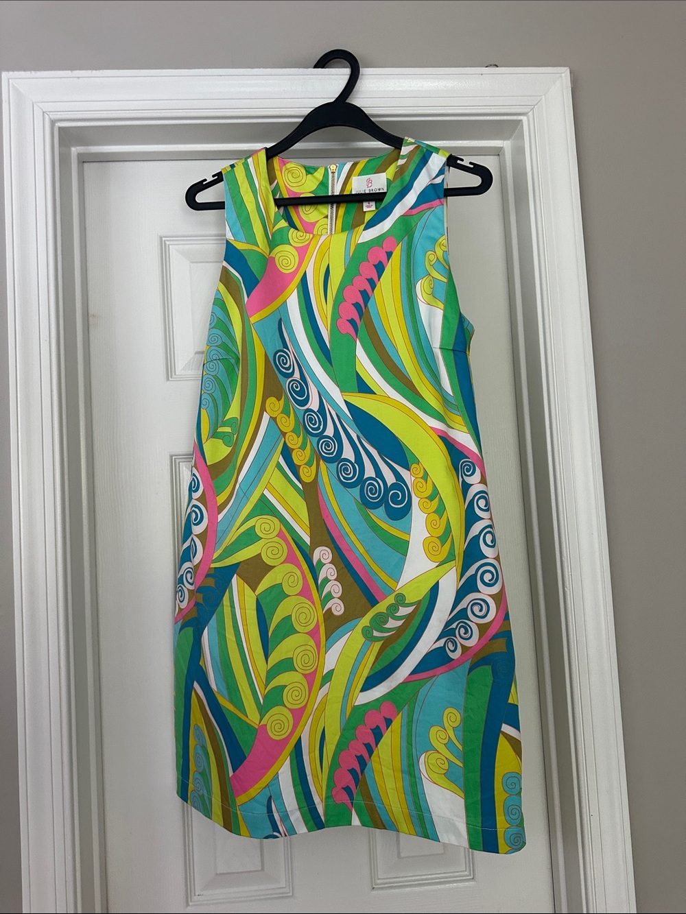 Julie Brown sleeveless shift dress